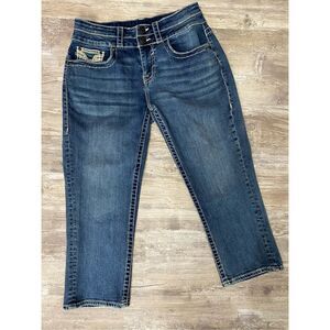 Vigoss Capri Jeans Heritage Fit Stretch Mid Rise Cropped Women’s Size 8